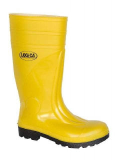 Stivale antinfortunistico LOGICA giallo in PVC con puntale in acciao settore edile e agricoltura